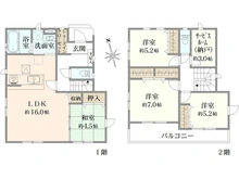 【埼玉県/川越市六軒町】川越市六軒町2丁目新築戸建て2号棟 