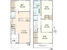 【埼玉県/蕨市北町】蕨市北町3丁目新築戸建て2号棟 