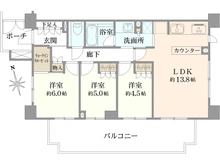 【東京都/三鷹市下連雀】ザ・パークハウス三鷹下連雀ガーデンコート 