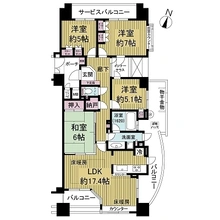 【大阪府/大阪市城東区新喜多東】パークスクエア城東ＩＶ番館 