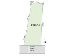 【東京都/渋谷区神山町】渋谷区神山町　古家付き土地 区画図