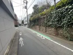 【東京都/渋谷区上原】渋谷区上原2丁目 土地 前面道路・２０２６年２月撮影