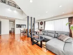 【東京都/江戸川区船堀】江戸川区船堀　戸建 リビング：2階、LD部分、ダイニングスペースと合わせて約22帖、床暖房付設