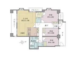 【東京都/渋谷区恵比寿】ディアナコート恵比寿 間取り図