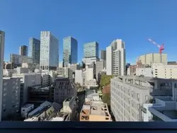 【東京都/渋谷区渋谷】プラウドタワー渋谷 洋室約6.3帖側バルコニーからの眺望