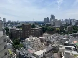 【東京都/港区白金】パーク・ノヴァ白金ヒルトップレジデンス サンルーム北側から北西方向の眺望