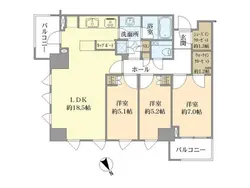 【東京都/港区六本木】パークコート六本木ヒルトップ 間取り図
