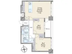 【東京都/港区西麻布】ファミールグラン西麻布パークアヴェニュー 間取り図
