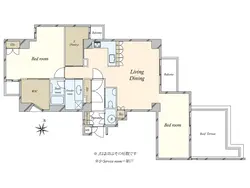 【東京都/千代田区三番町】サンハイム三番町 間取り図