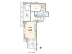 【東京都/世田谷区若林】クレヴィア三軒茶屋  間取り図