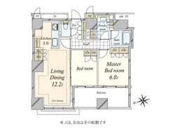 【東京都/新宿区四谷】クラッシィタワー新宿御苑 間取り図
