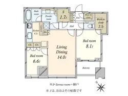 【東京都/港区三田】シティタワー麻布十番 間取り図