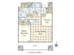 【東京都/渋谷区宇田川町】パークコート渋谷ザタワー 間取り図
