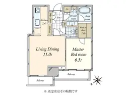 【東京都/港区六本木】パークコート六本木ヒルトップ 間取り図