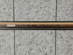 【東京都/渋谷区渋谷】プラウドタワー渋谷 マンション表札