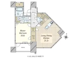 【東京都/渋谷区宇田川町】パークコート渋谷ザタワー 間取り図