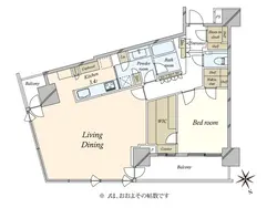 【東京都/港区芝浦】GLOBAL FRONT TOWER　グローバルフロントタワー 間取り図