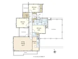 【東京都/世田谷区駒沢】駒沢公園ヒルズ 間取り図