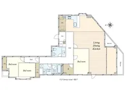 【東京都/港区赤坂】エクレール乃木坂 間取り図
