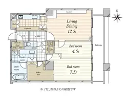 【東京都/港区白金】白金タワー タワー棟 間取り図