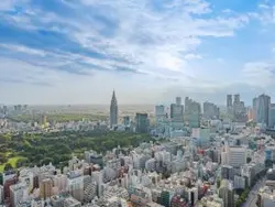 【東京都/新宿区富久町】富久クロスコンフォートタワー バルコニーからの眺望