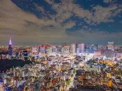 【東京都/新宿区富久町】富久クロスコンフォートタワー バルコニーからの眺望