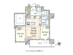 【東京都/港区新橋】ザ・パークハウス芝御成門 間取り図