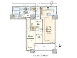 【東京都/港区三田】三田ガーデンヒルズ EAST HILL 間取り図