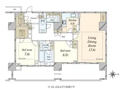 【東京都/渋谷区広尾】広尾ガーデンフォレスト G棟 間取り図