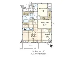 【東京都/文京区小石川】ディアナコート小石川播磨坂レジデンス 間取り図