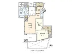 【東京都/港区南麻布】プラウド南麻布 間取り図