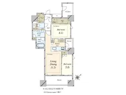 【東京都/港区虎ノ門】シティタワー虎ノ門 間取り図