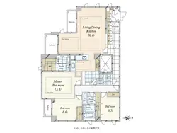 【東京都/港区高輪】ソフィア高輪 間取り図