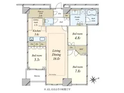 【東京都/新宿区市谷本村町】THE CENTER TOKYO　ザセンター東京 間取り図