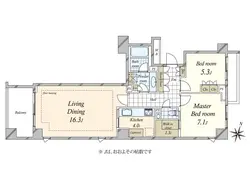 【東京都/渋谷区鶯谷町】センチュリーフォレスト 間取り図