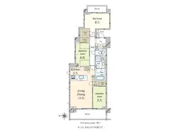 【東京都/渋谷区千駄ヶ谷】シティハウス神宮北参道 間取り図