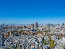 【東京都/港区白金】ザ・パークハウス白金二丁目タワー 眺望：バルコニーから（西側）※ズームなし