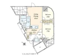 【東京都/渋谷区東】プラウド渋谷東 間取り図