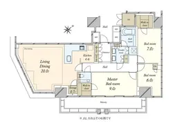 【東京都/渋谷区渋谷】プラウドタワー渋谷 間取り図