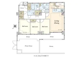 【東京都/港区南青山】ザ・パークハウスグラン南青山 間取り図