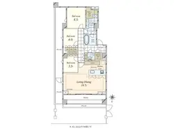【東京都/渋谷区大山町】グランドメゾン渋谷大山町 間取り図