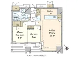 【東京都/渋谷区渋谷】プラウドタワー渋谷 間取り図