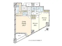 【東京都/港区南青山】青山ザ・タワー 間取り図