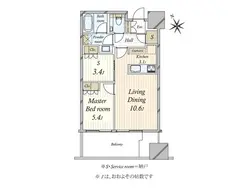 【東京都/港区麻布台】麻布台ヒルズレジデンスB 間取り図