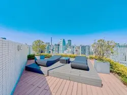 【東京都/千代田区九段北】ブランズ九段北 共用部：オーナーズデッキ