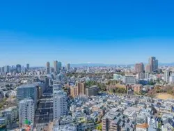 【東京都/港区白金】ザ・パークハウス白金二丁目タワー 眺望：バルコニーから（西側）※ズームなし