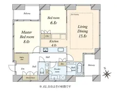 【東京都/港区虎ノ門】虎ノ門タワーズレジデンス 間取り図