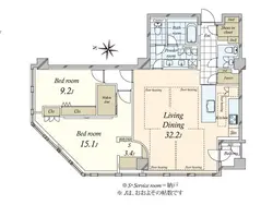 【東京都/千代田区平河町】平河町森タワーレジデンス 間取り図