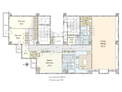 【東京都/港区高輪】東高ペアシティミューゼ高輪 間取り図