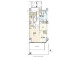 【東京都/渋谷区神宮前】プラウド神宮前 間取り図